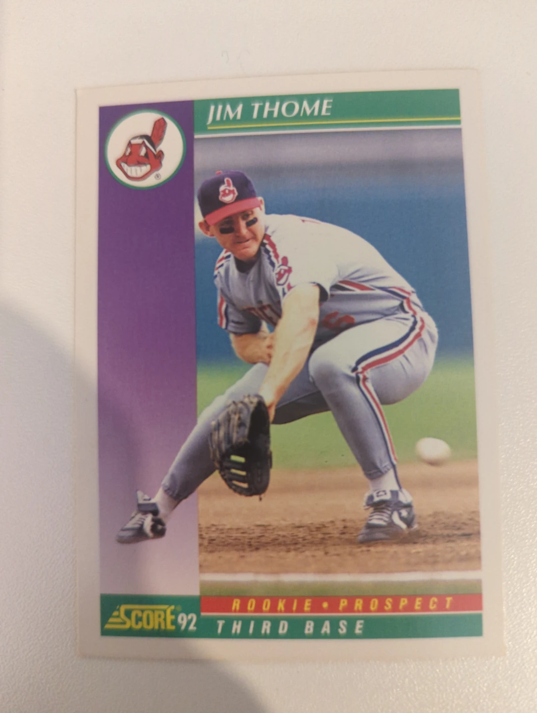 Score 1992 Jim Thome Baseball Card ⚽