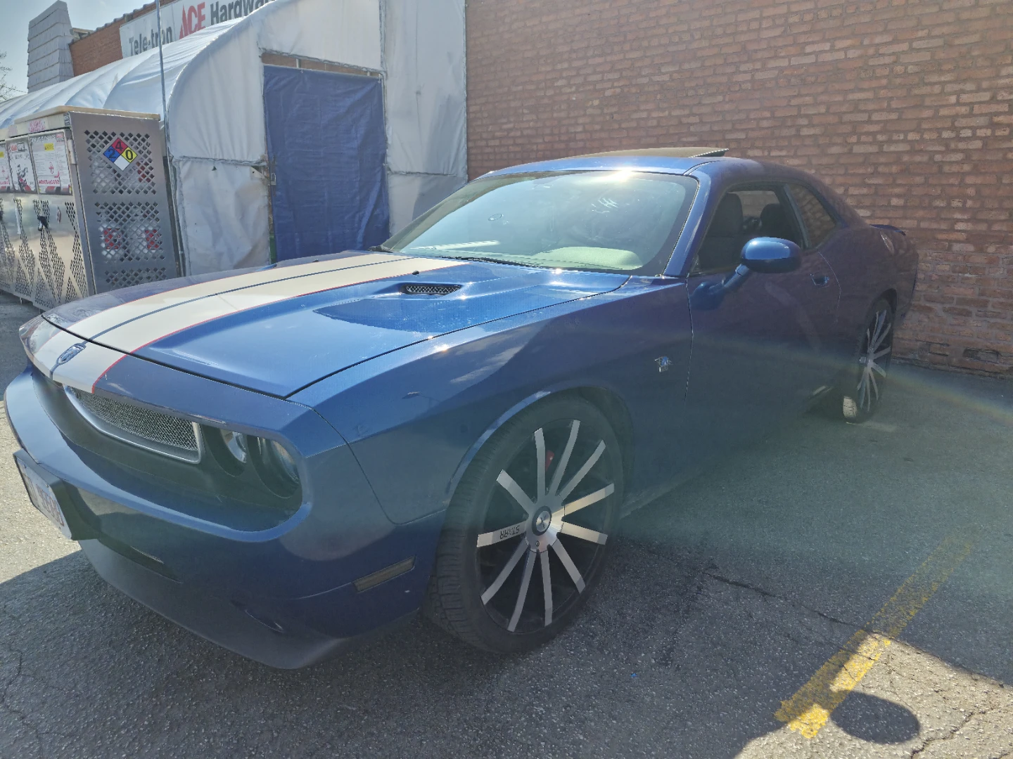 Blue Dodge Challenger