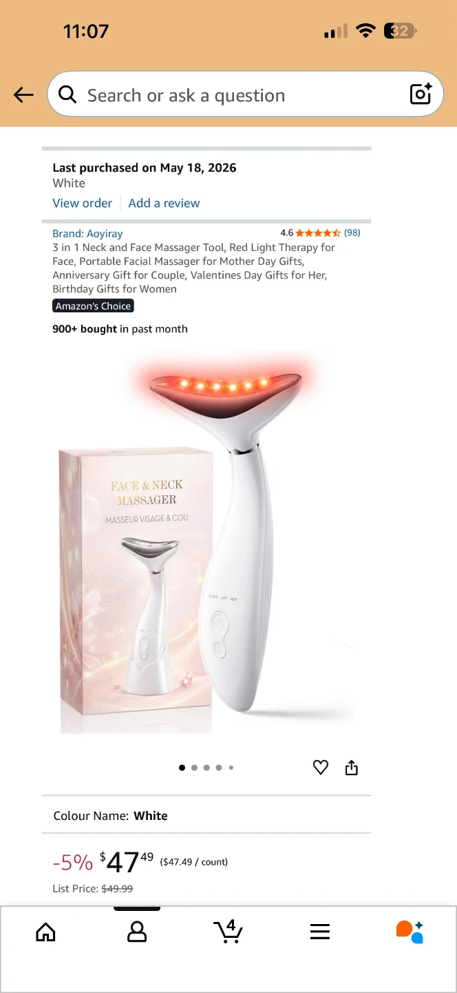 White Face & Neck Massager