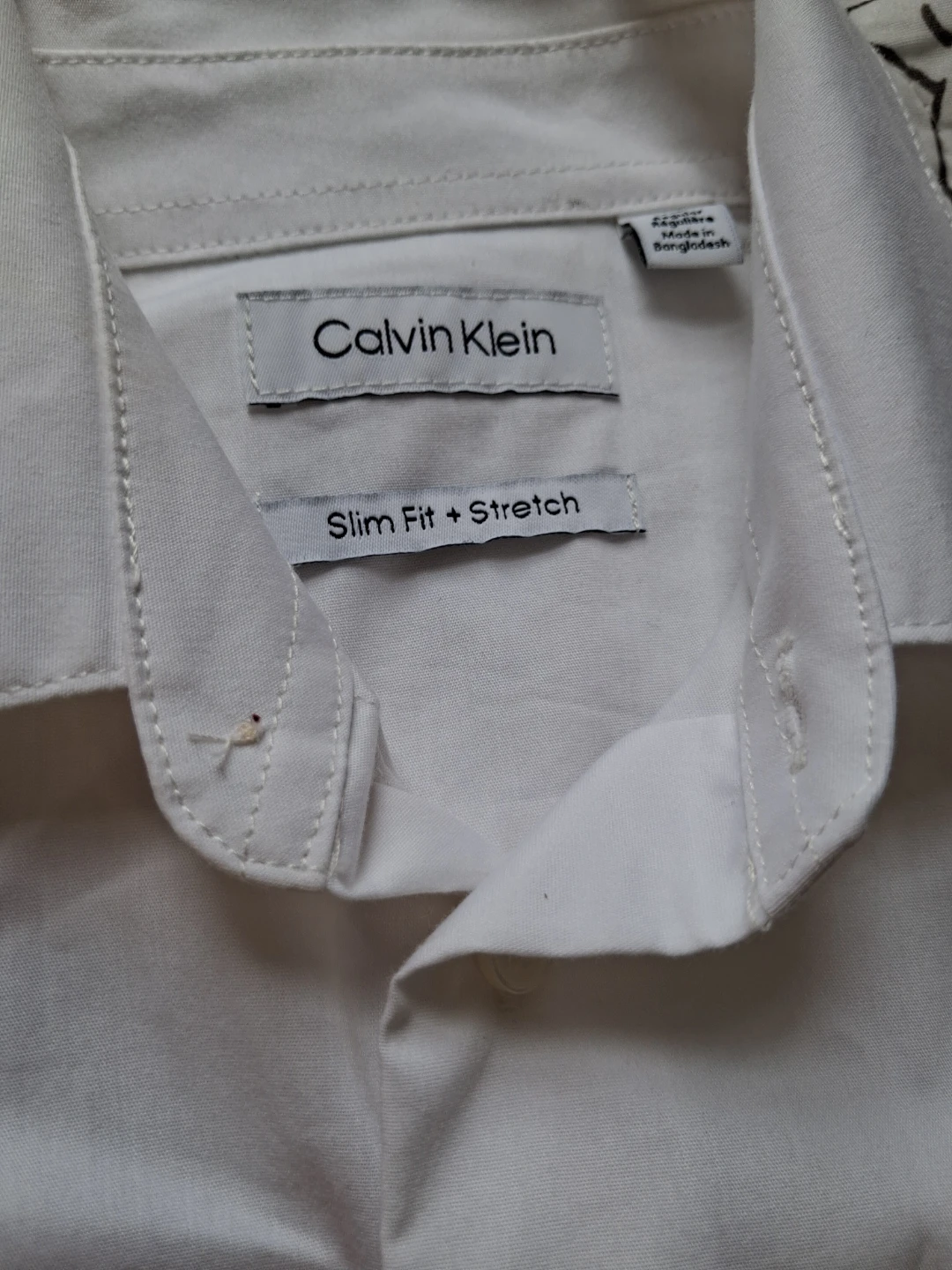 Calvin Klein Slim Fit + Stretch White Dress Shirt - photo 3