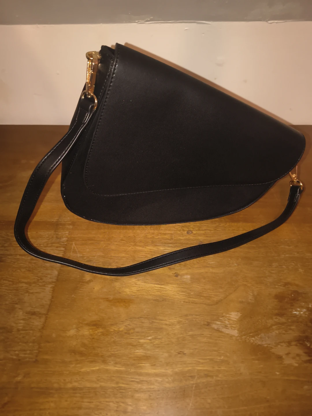 Joe Fresh Black Saddle Purse