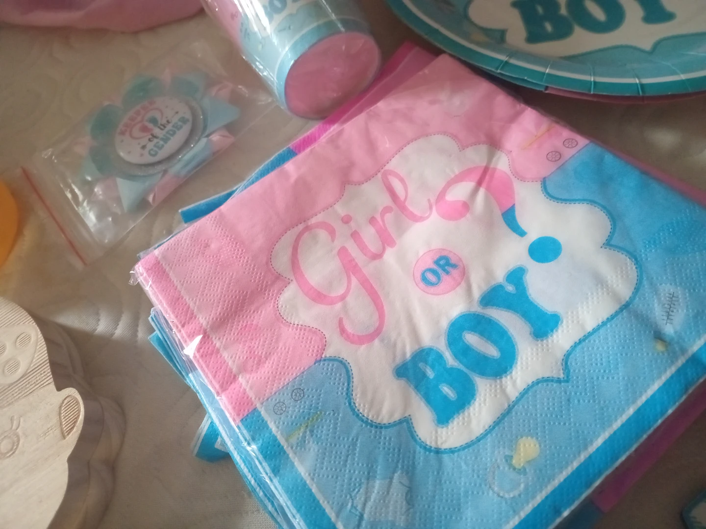 Baby Gender Reveal Party Supplies - photo 2