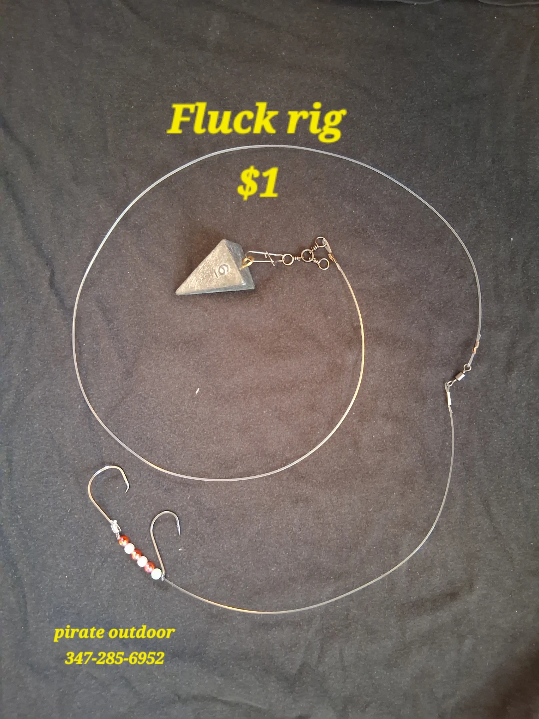 Fluck rig with two hooks