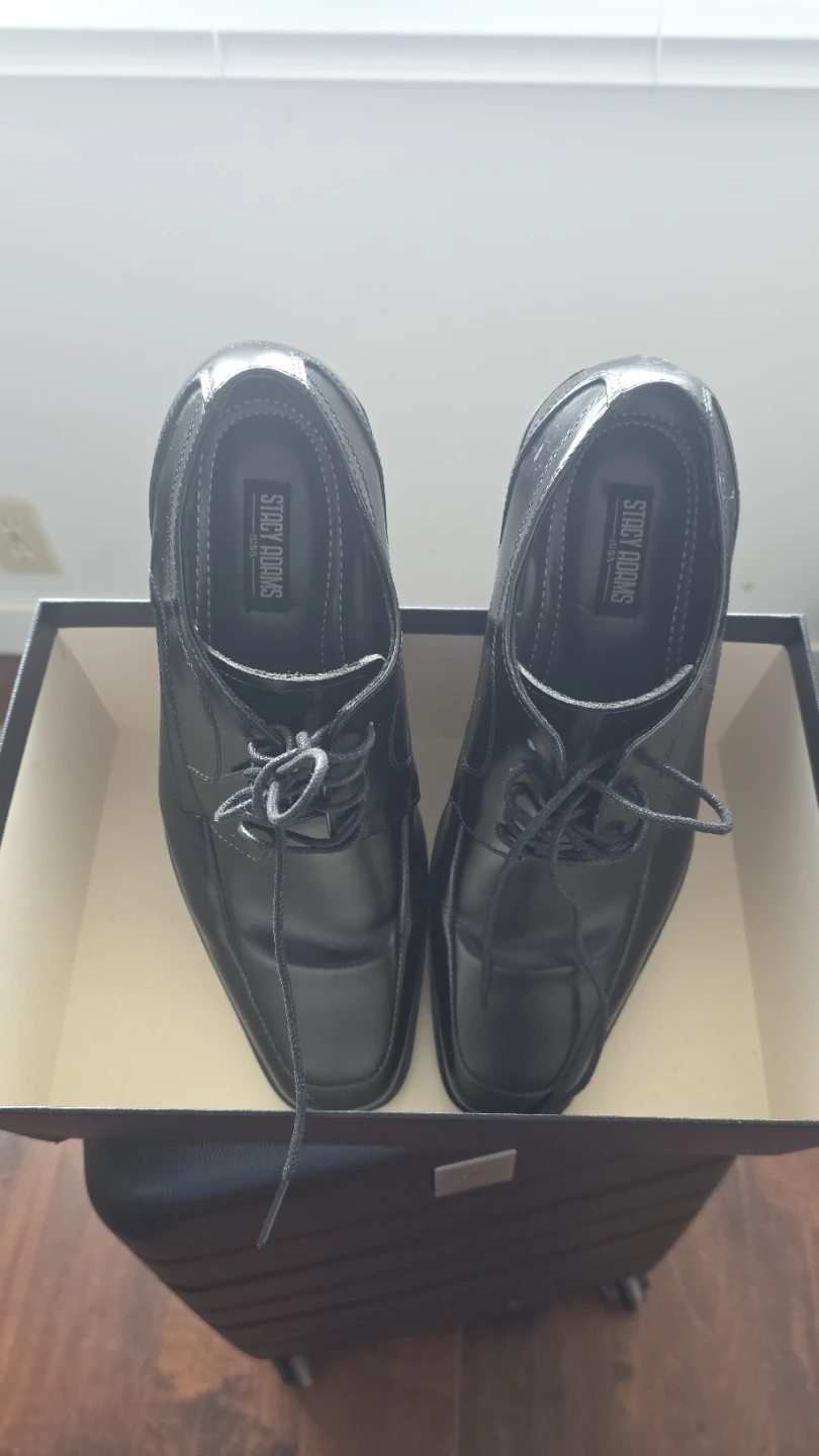 Stacy Adams Black Leather Dress Shoes - photo 2