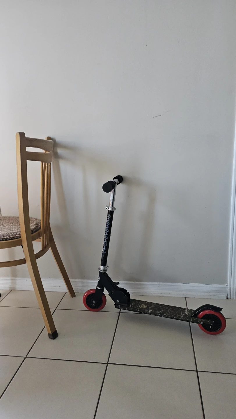 Black Scooter with Red Wheels(for kids) - photo 2