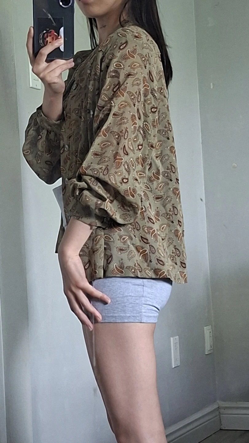 Women's Paisley Print Button-Up Shirt - photo 5