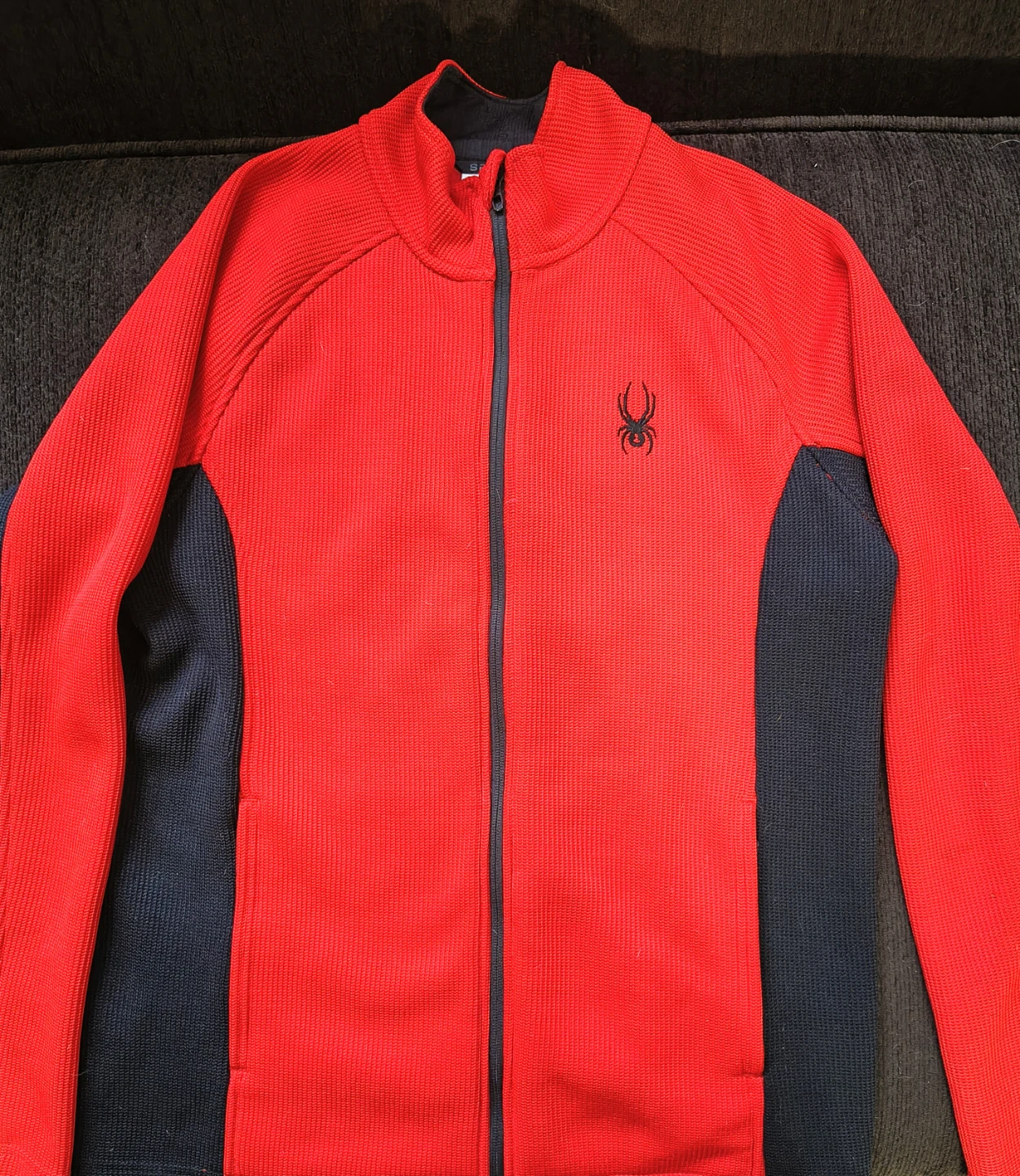 Spyder Fleece sweater L/G Red/Black