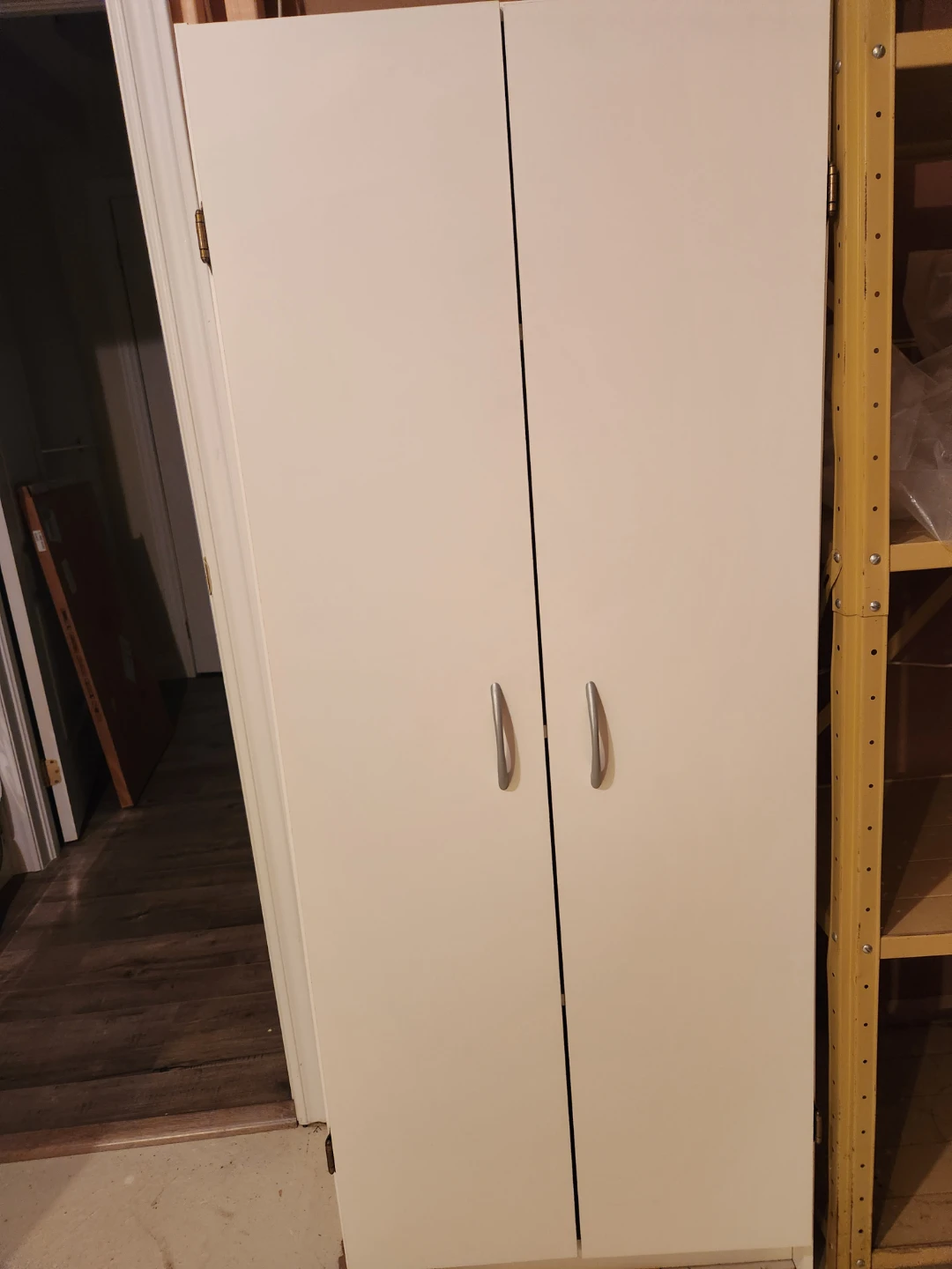White Two-Door Storage Cabinet