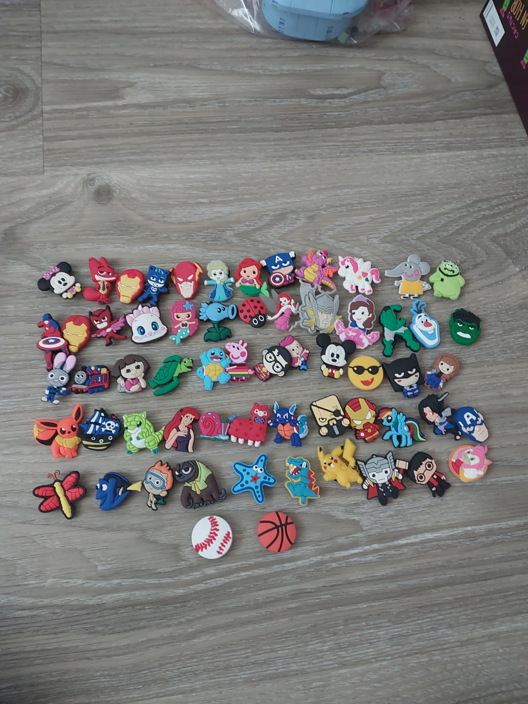 Assorted Cartoon & Character Shoe Charms