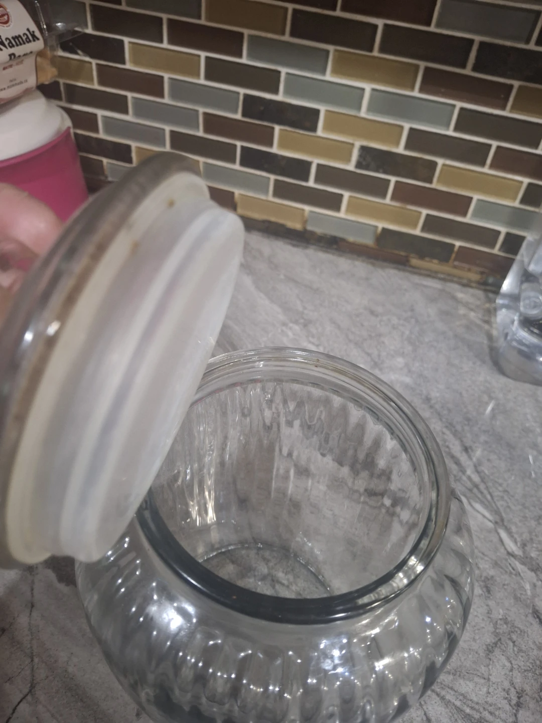 Glass Candy Jar with Lid - photo 3