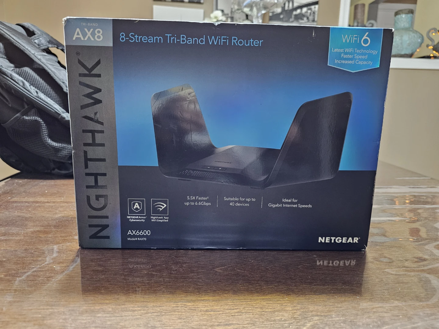 NETGEAR Nighthawk AX8 AX6600 8-Stream Tri-Band WiFi 6 Router