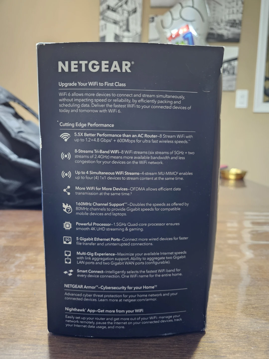 NETGEAR Nighthawk AX8 AX6600 8-Stream Tri-Band WiFi 6 Router - photo 2