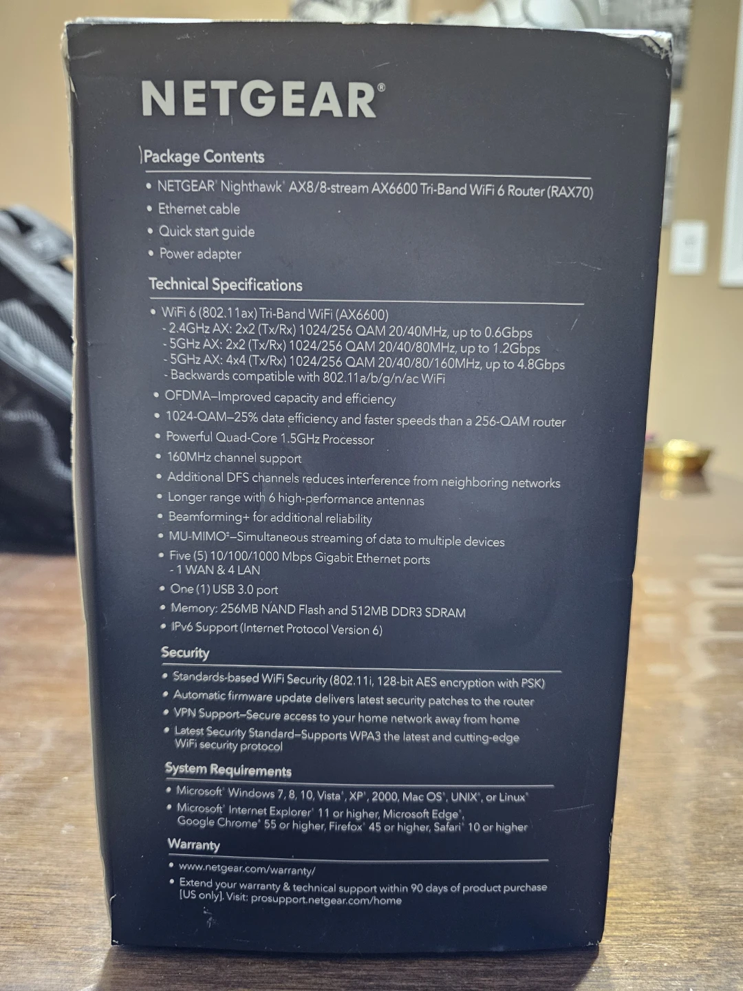 NETGEAR Nighthawk AX8 AX6600 8-Stream Tri-Band WiFi 6 Router - photo 4