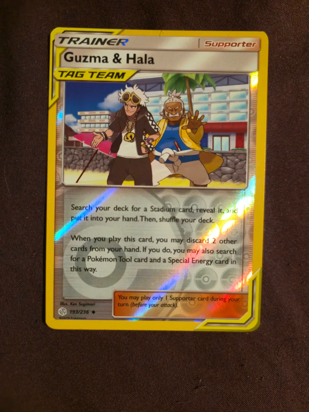 Guzman and halal pokemon card