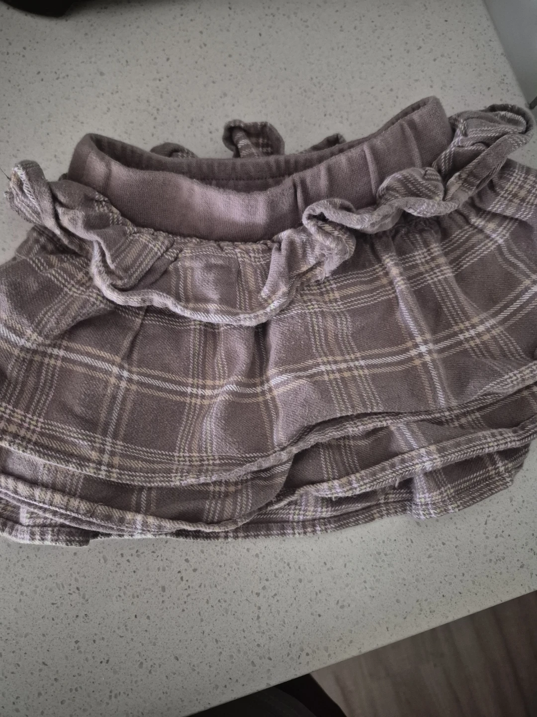 Plaid Ruffle Skirt