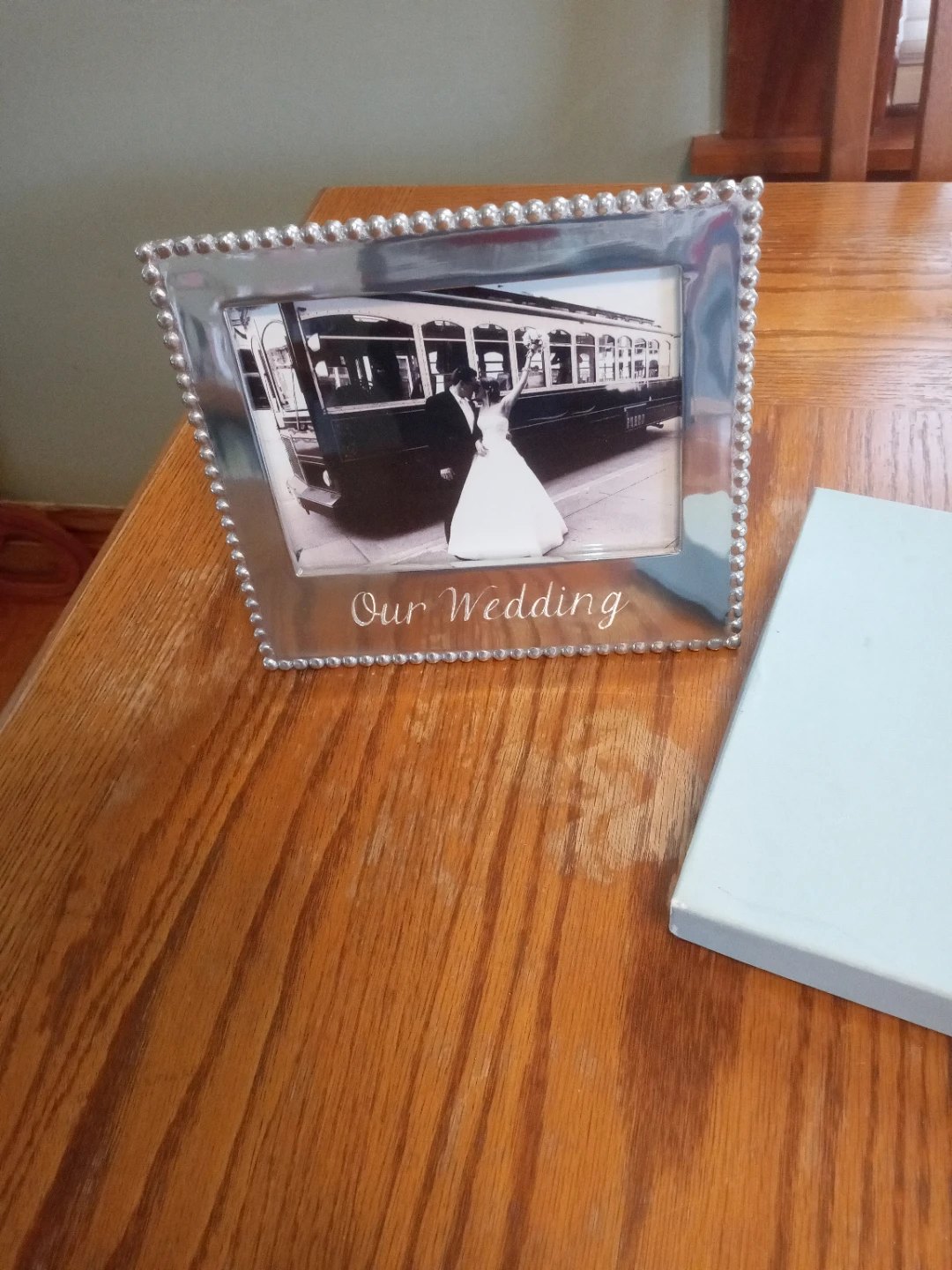 Mariposa "Our Wedding" Silver Photo Frame - photo 3