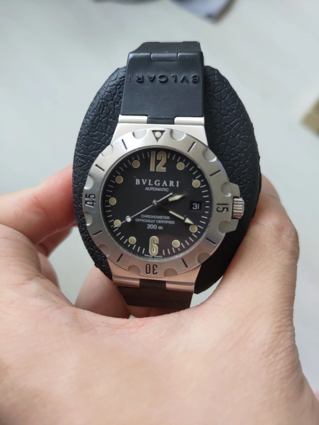 BVLGARI Diagono Scuba SD38S 38mm Black Dial Automatic Watch - photo 2