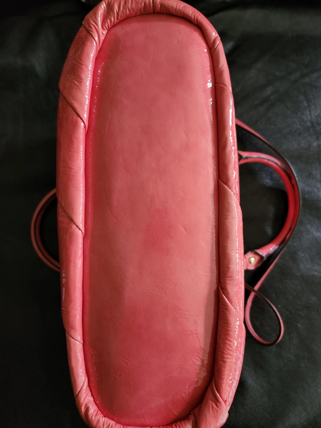 Coach Pink Patent Leather Satchel Handbag - photo 5