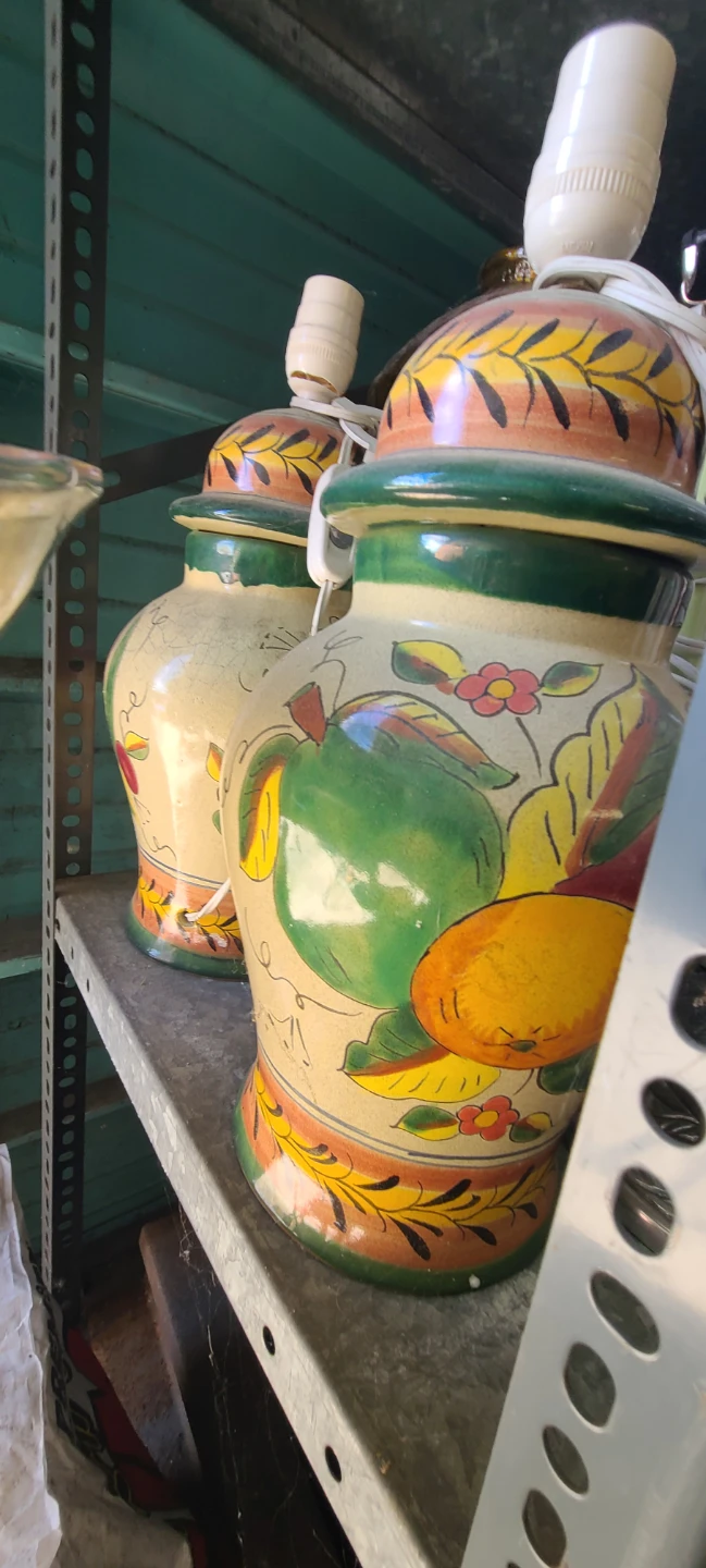 Decorative Ceramic Vases with Fruit Design