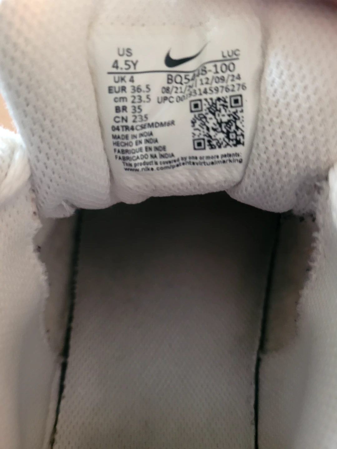 Nike kids White Court Vision Low Snea⚽kers - photo 2