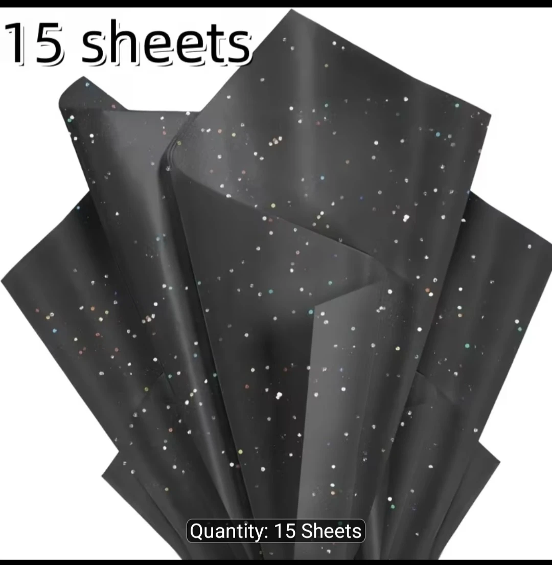 Black Glitter Tissue Paper & Teacher Stickers - photo 2