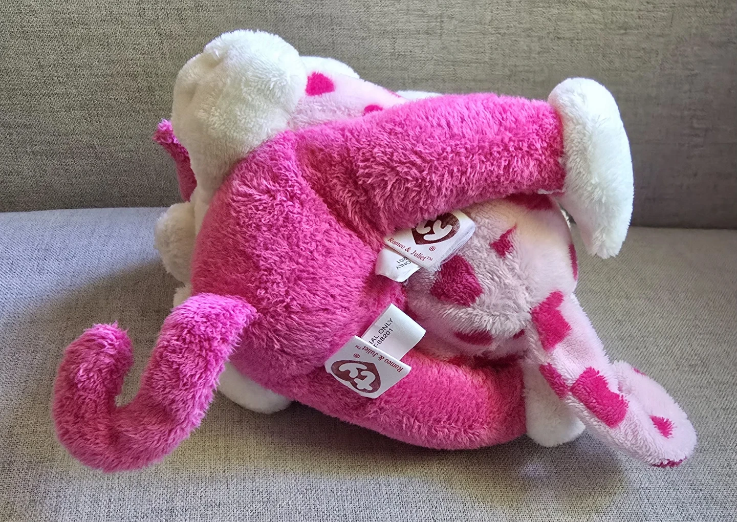 Ty Beanie Pink Spotted Monkey Plush - photo 4