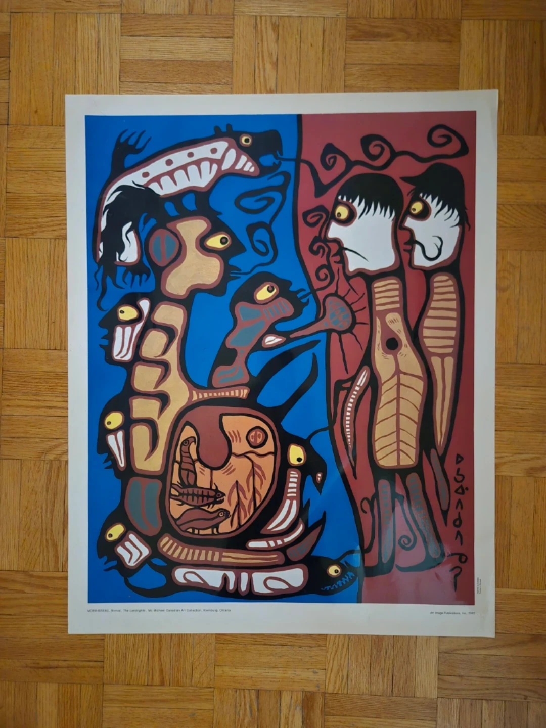 Norval Morrisseau "The Landrights" Poster