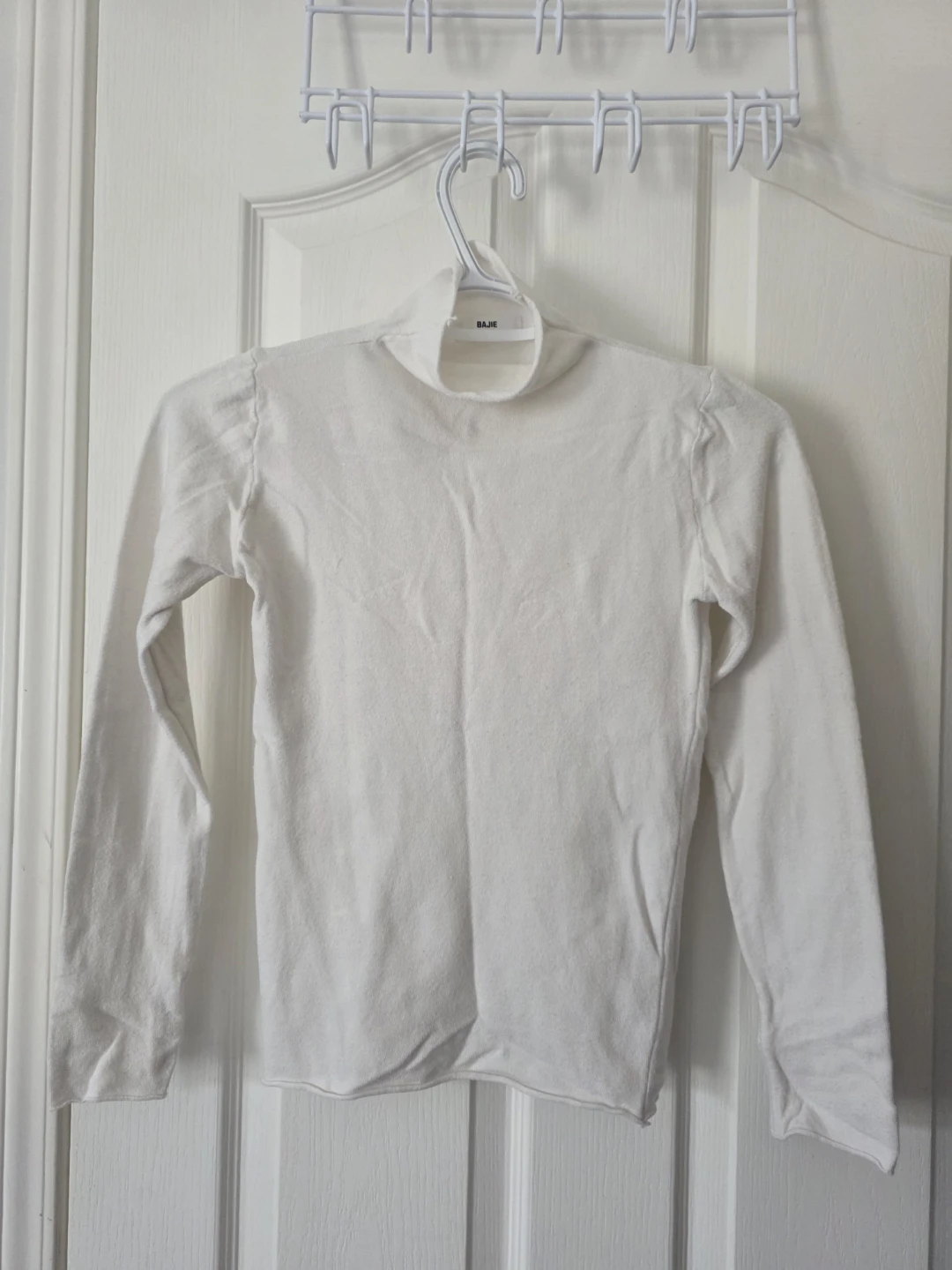 White Long Sleeve Turtleneck