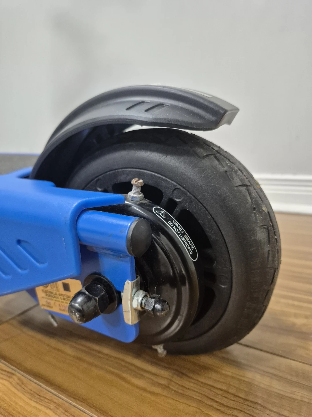Blue Electric Scooter with Storage Bag - photo 3