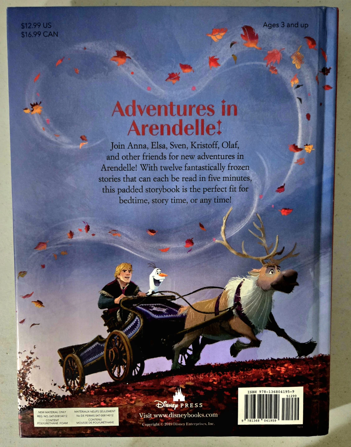 Disney Frozen 5-Minute Stories Hardcover Book - photo 2