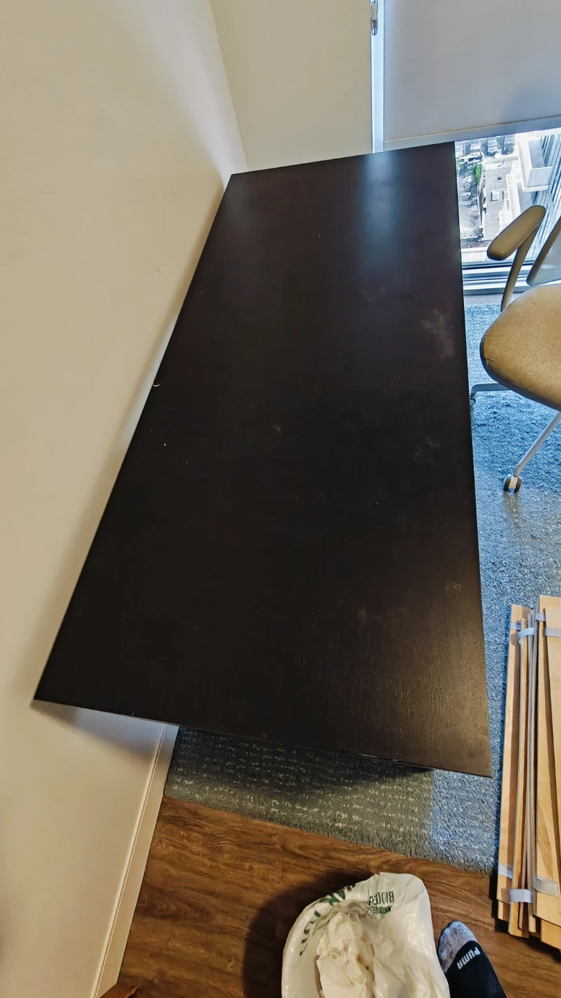Dark Brown Desk - photo 2
