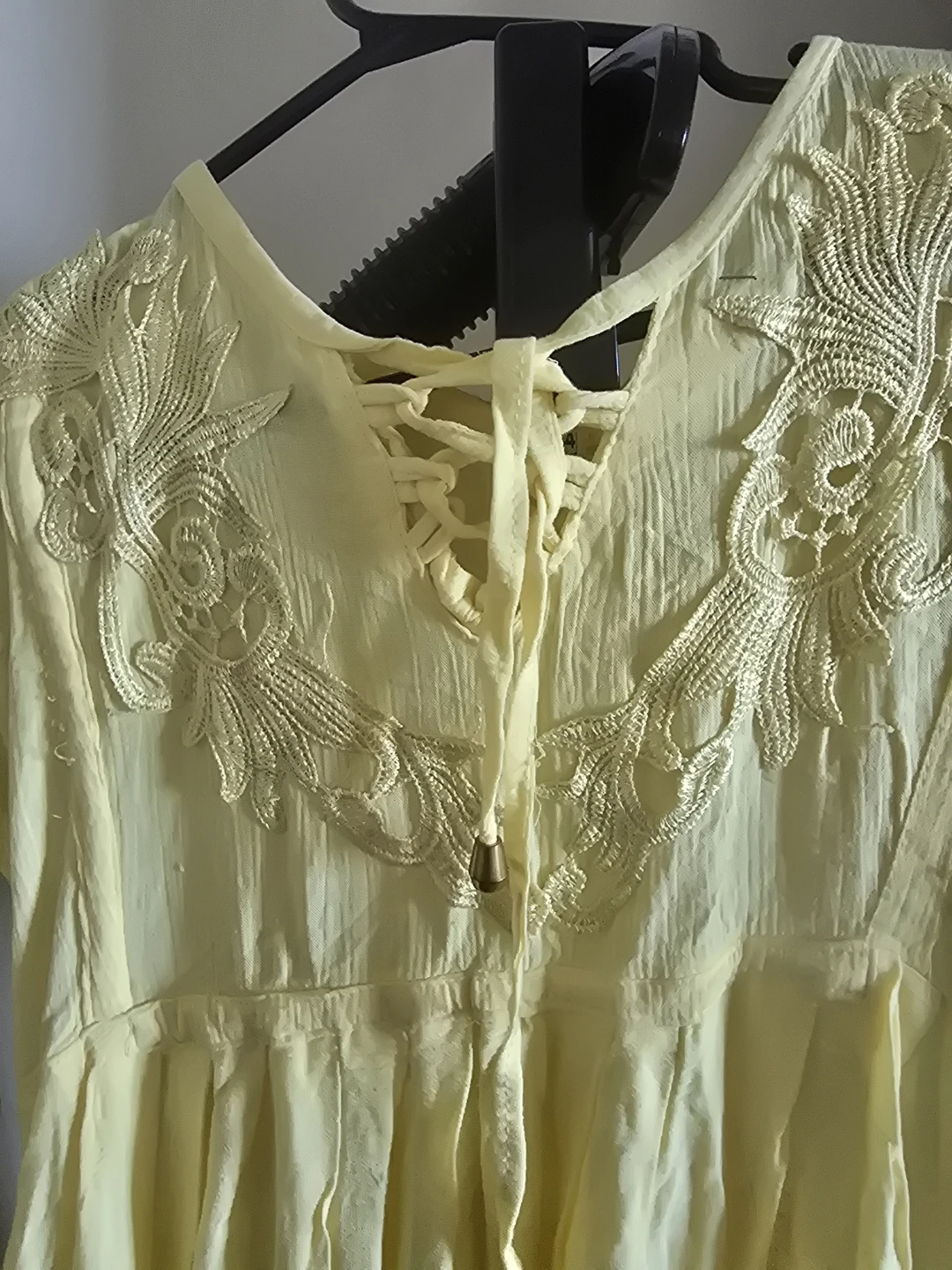 Brand new Yellow Embroidered Maxi Dress - photo 3