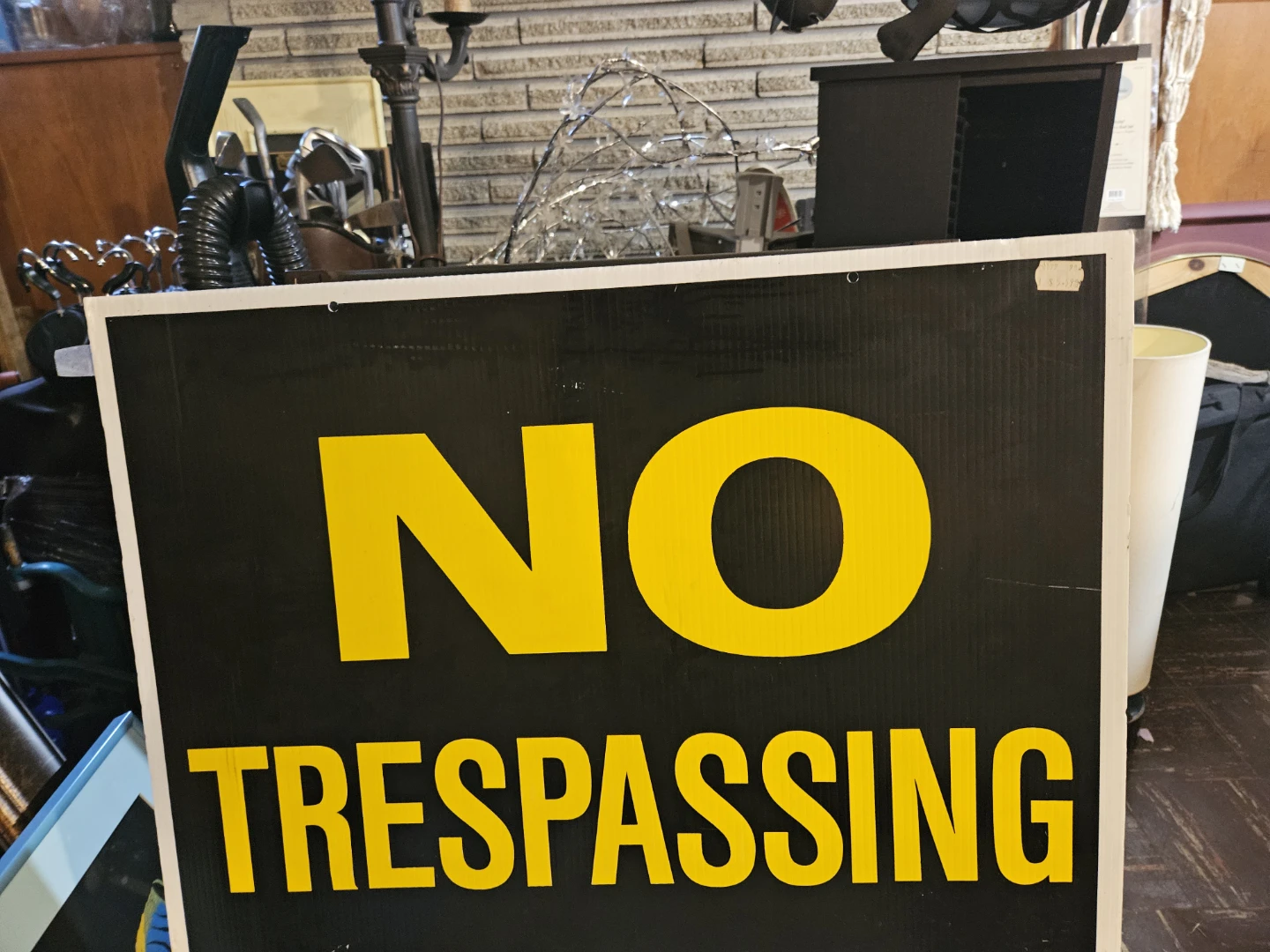 NO TRESPASSING Sign - photo 3