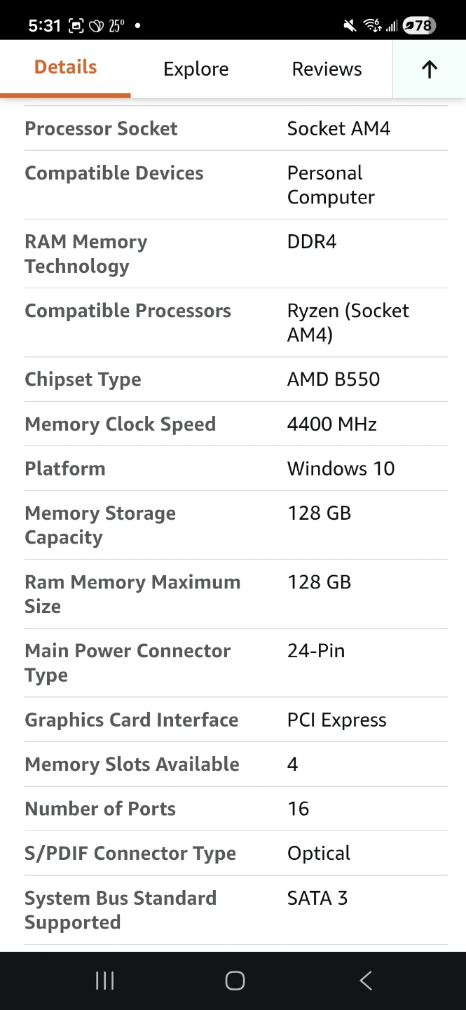 MSI Rhyzen B550 Motherboard - photo 3