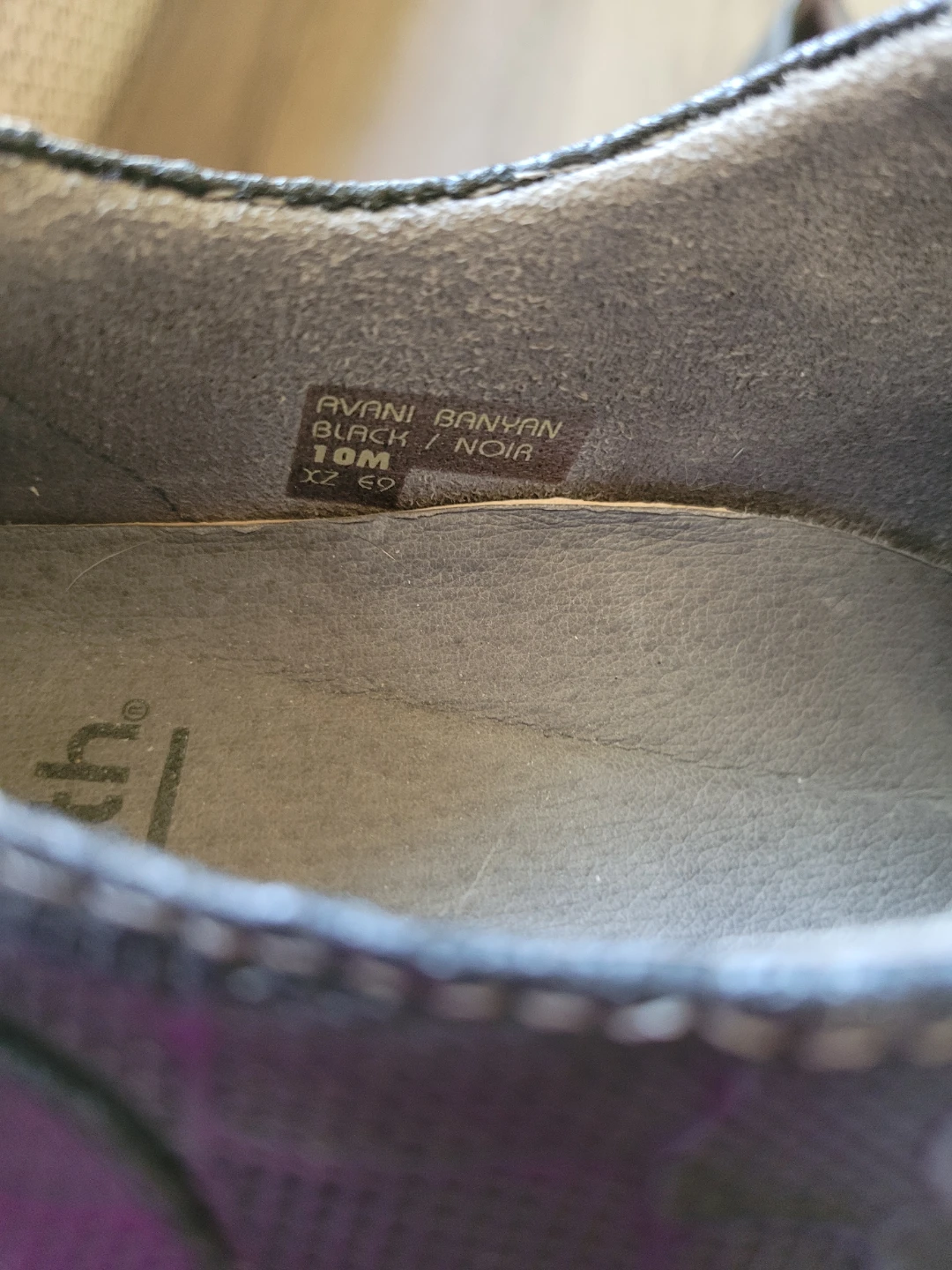 Earth Avani Banyan Black Leather Loafers Size 10 - photo 5