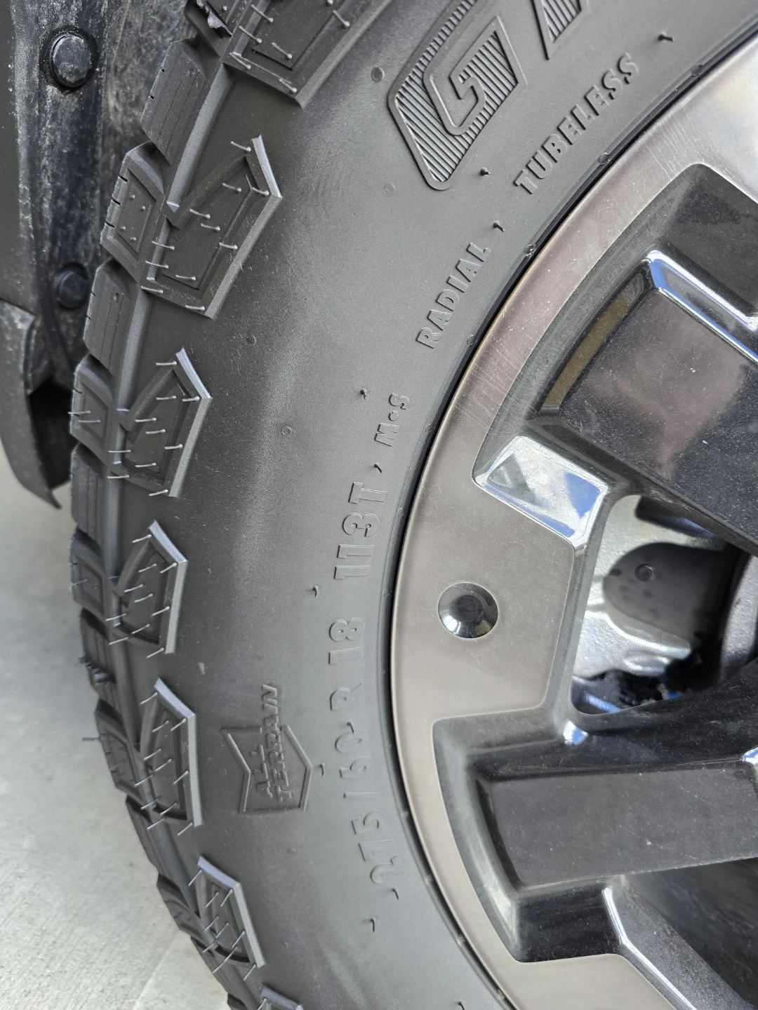 General Grabber A/T Sport Tires P275/60R18 - photo 2