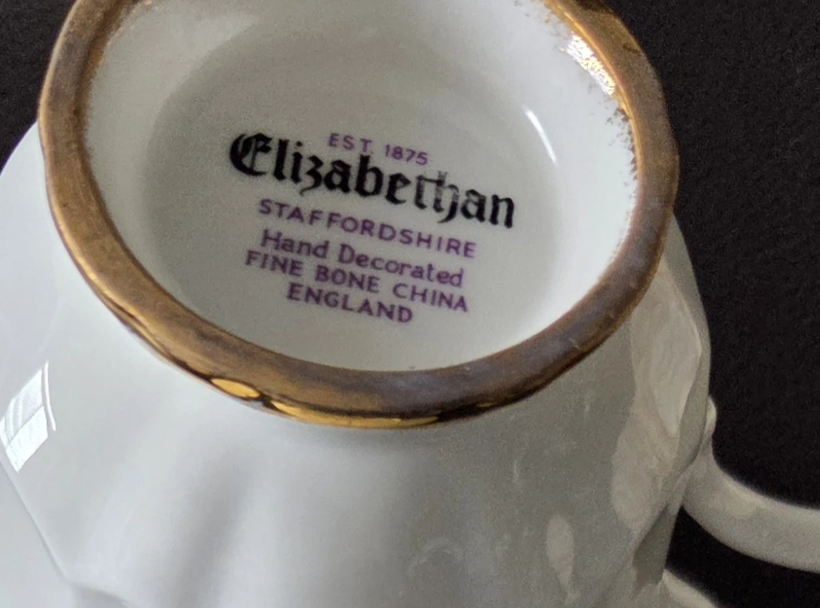 Elizabethan Fine Bone China Tea Cup and Saucer - photo 5