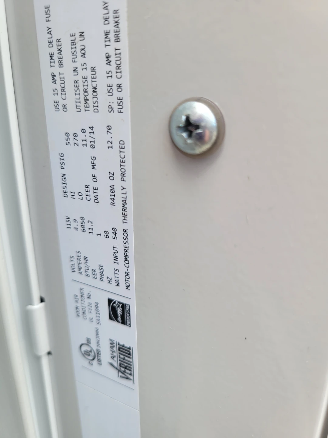 GE Window Air Conditioner - photo 2