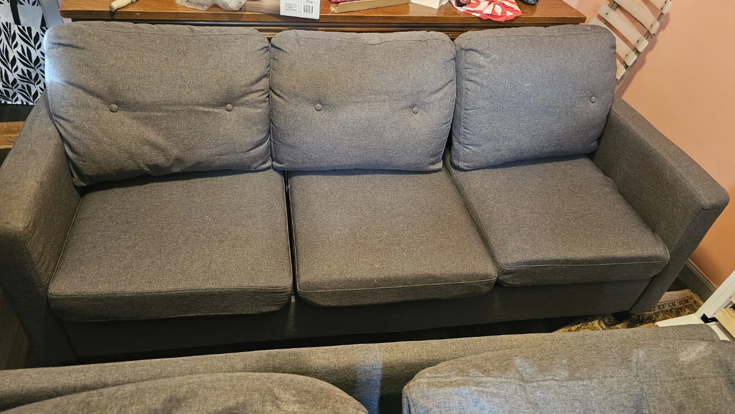 Gray 3-Seater Sofa - photo 2