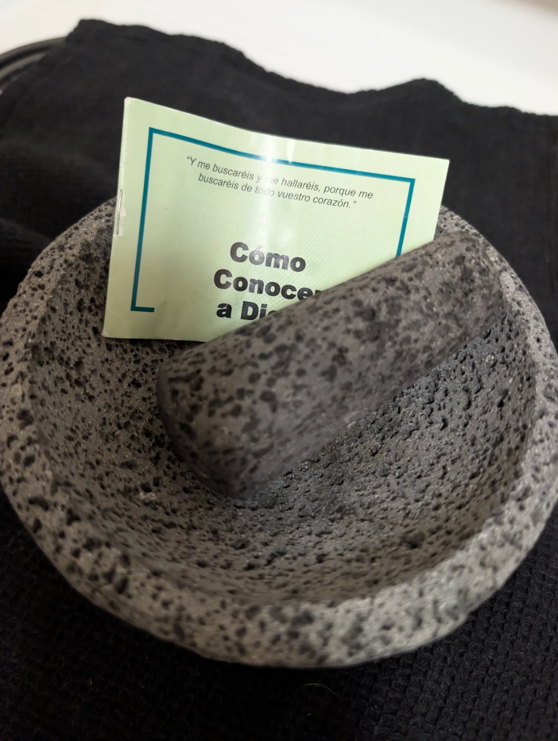 Stone Mortar and Pestle Set from Mexico