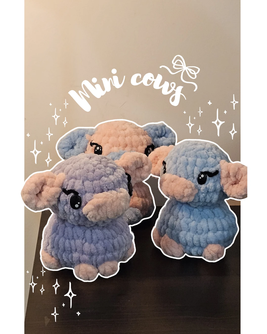 Handmade Crochet Mini Cows - photo 2