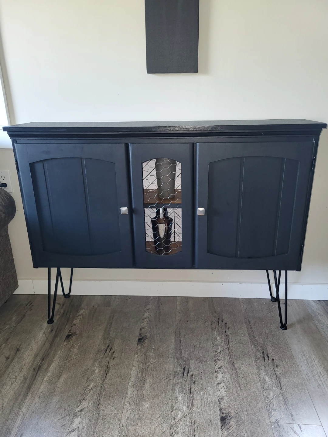 Black Cabinet with and Hairpin Legs - photo 5