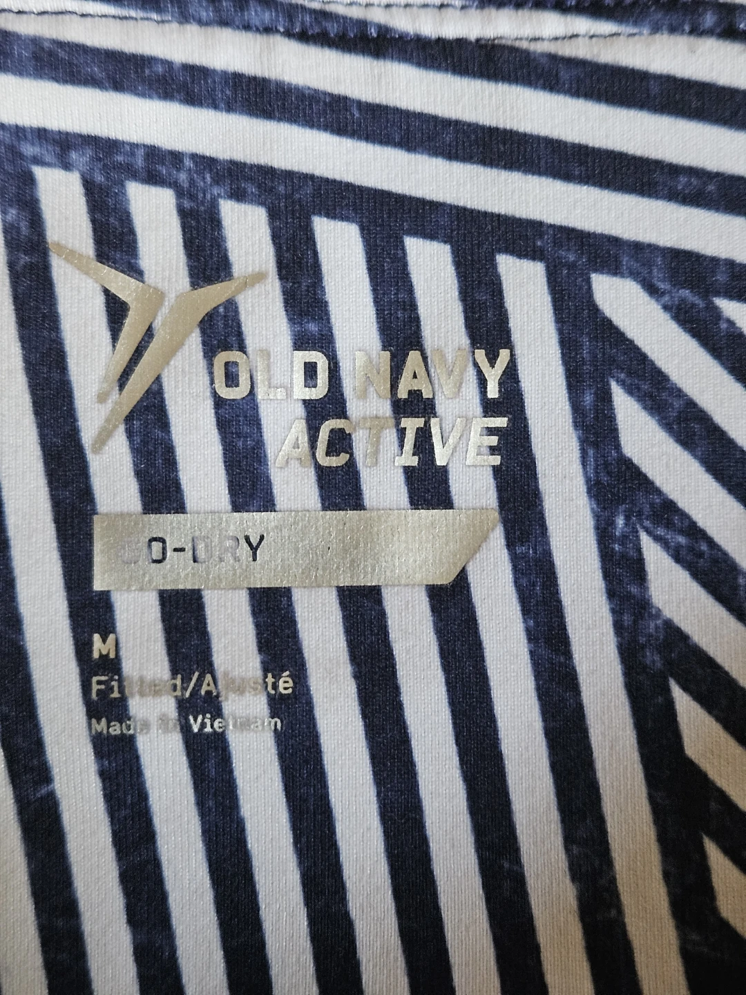 Old Navy Active Navy and White Striped Leggings - photo 5