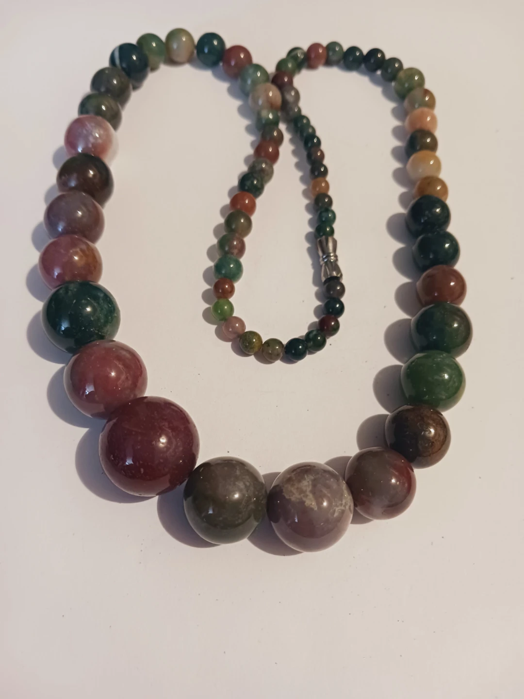 Genuine Multi Gemstones Agate Beaded Necklace - photo 3