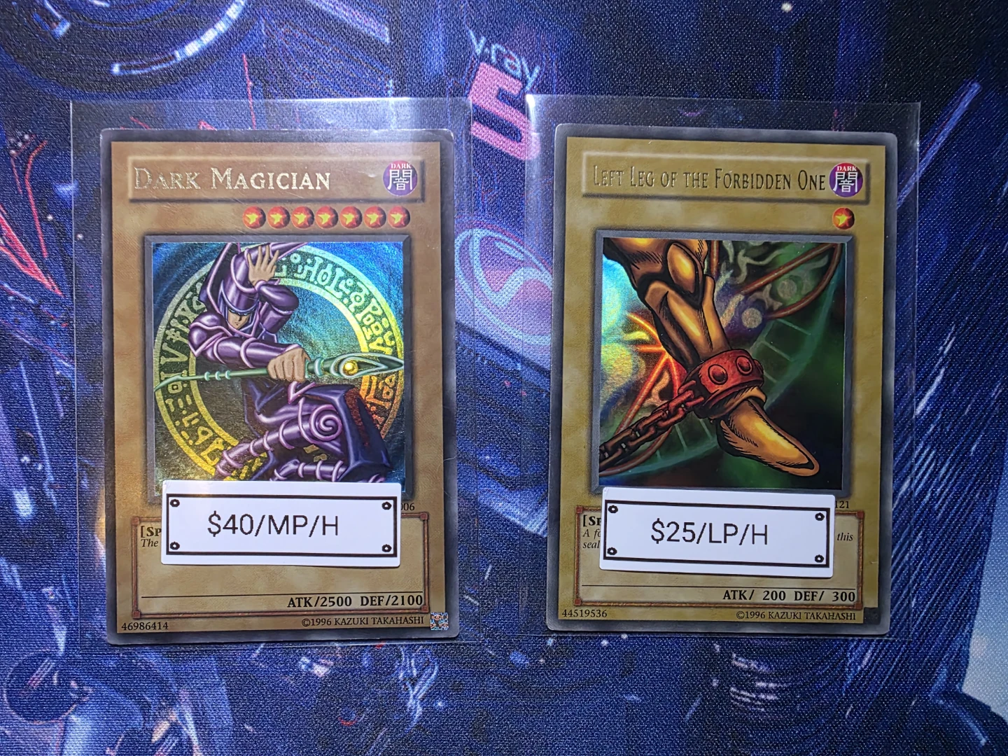 Yu-Gi-Oh! Dark Magician and Left Leg of the Forbidden One