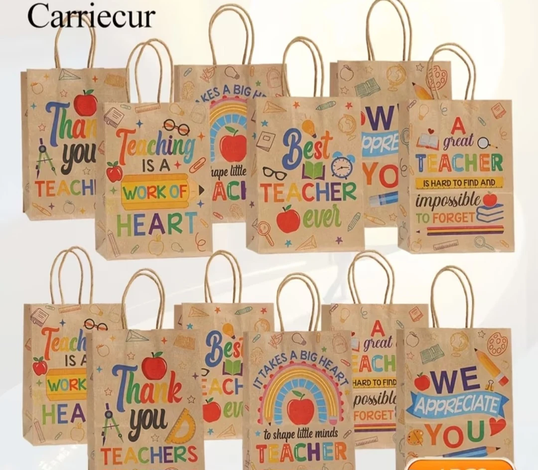 Teacher Appreciation Keychains & Gift Bags