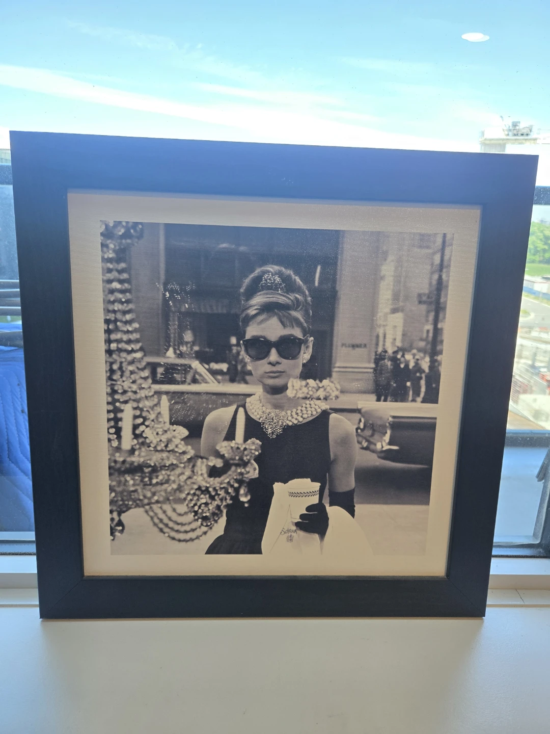 Breakfast at Tiffany's WALL ART in Black Frame 18" x 18"