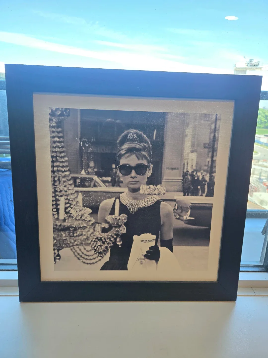 Breakfast at Tiffany's WALL ART in Black Frame 18" x 18"