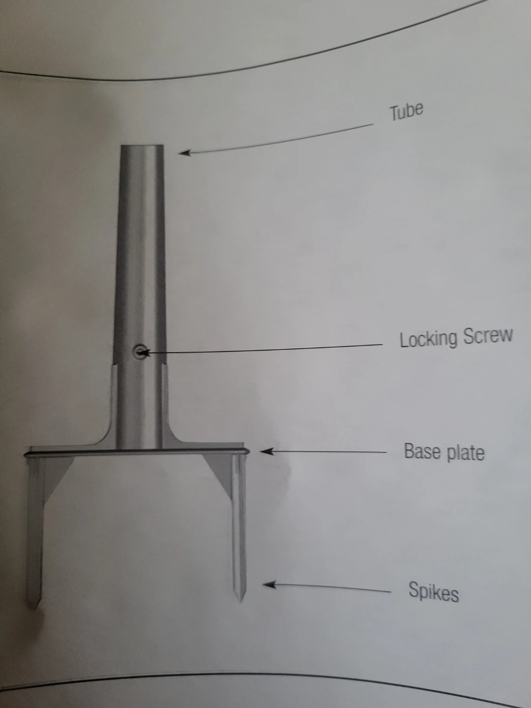 Plastic umbrella stand
