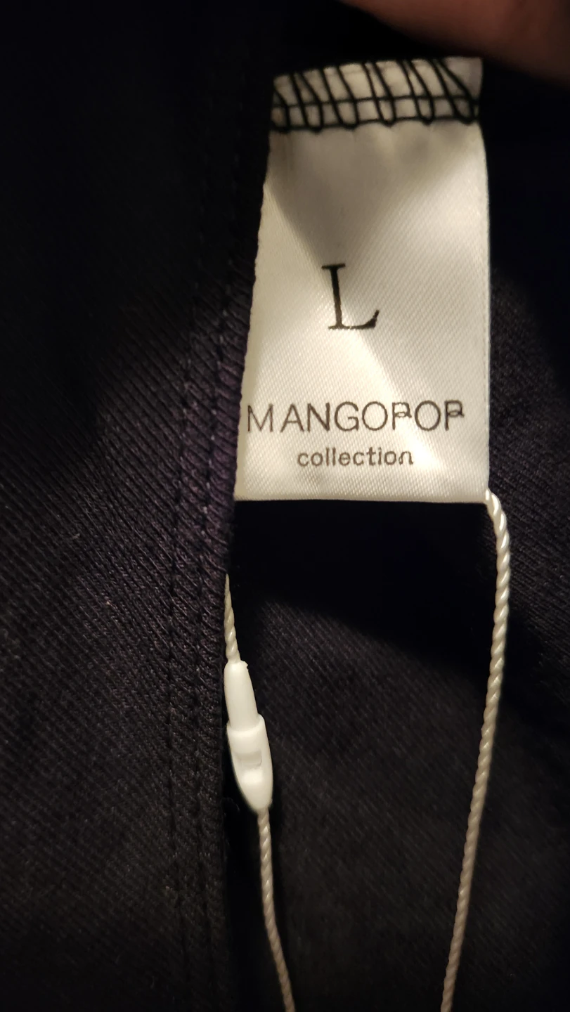 Mangopop Collection Black Long Sleeve Bodysuit - Size L - photo 4